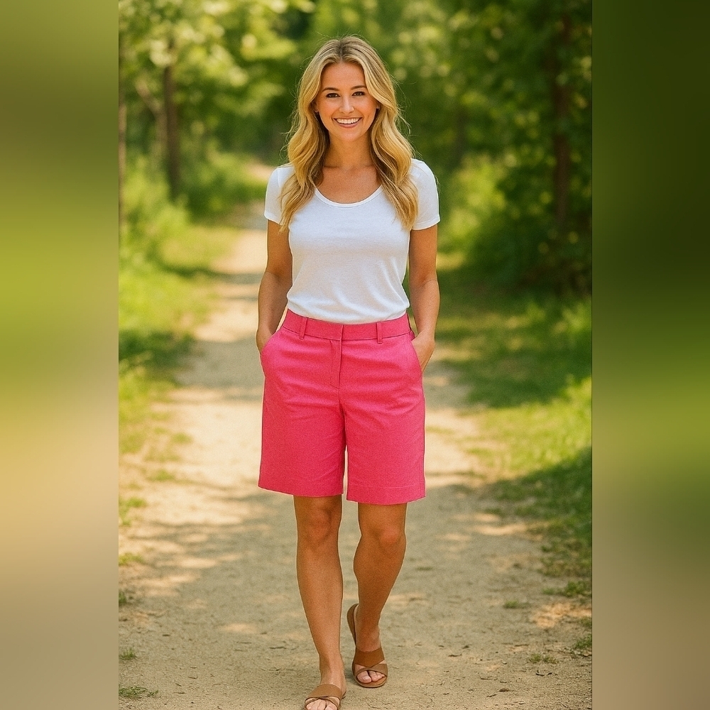 Pink Liz Claiborne Bermuda Shorts